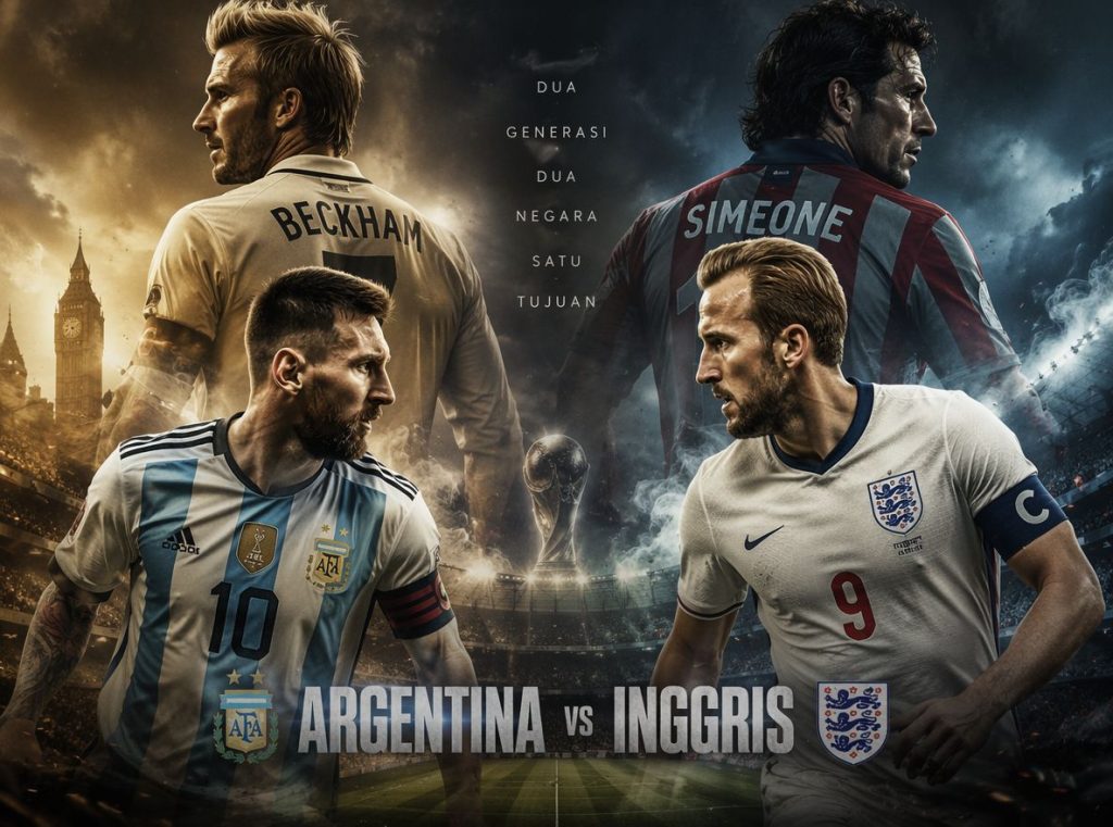 Rekam Jejak Inggris dan Argentina di Piala Dunia: Rivalitas Panjang yang Selalu Menarik Perhatian