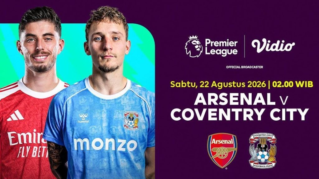 Arsenal Buka Musim Baru Melawan Coventry, Juara Bertahan Diuji Tim Pendatang Baru